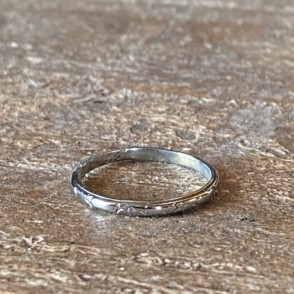 14k White Gold Wedding Band Women's Ring 5